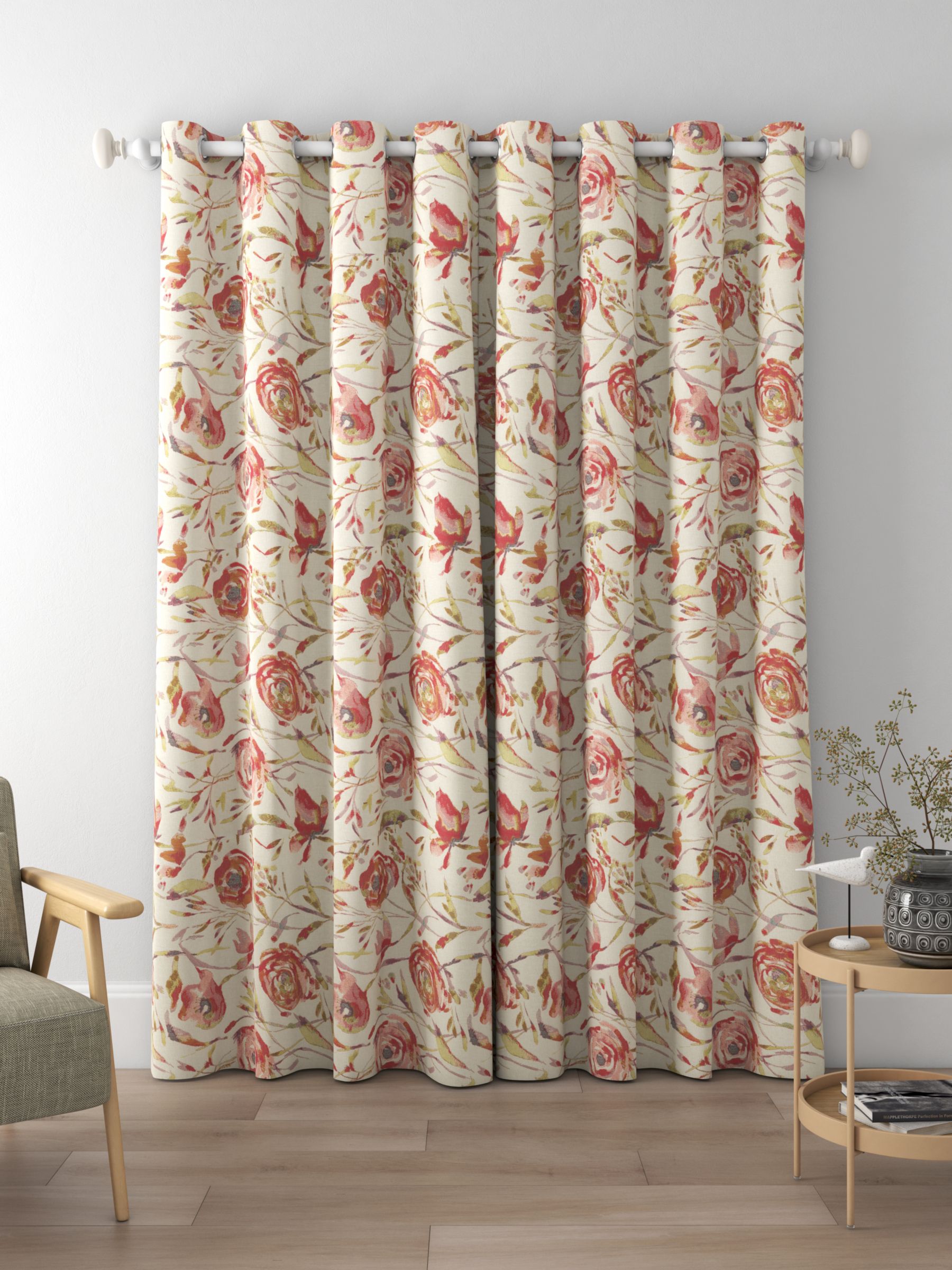 Voyage Meerwood Made to Measure Curtains, Coral