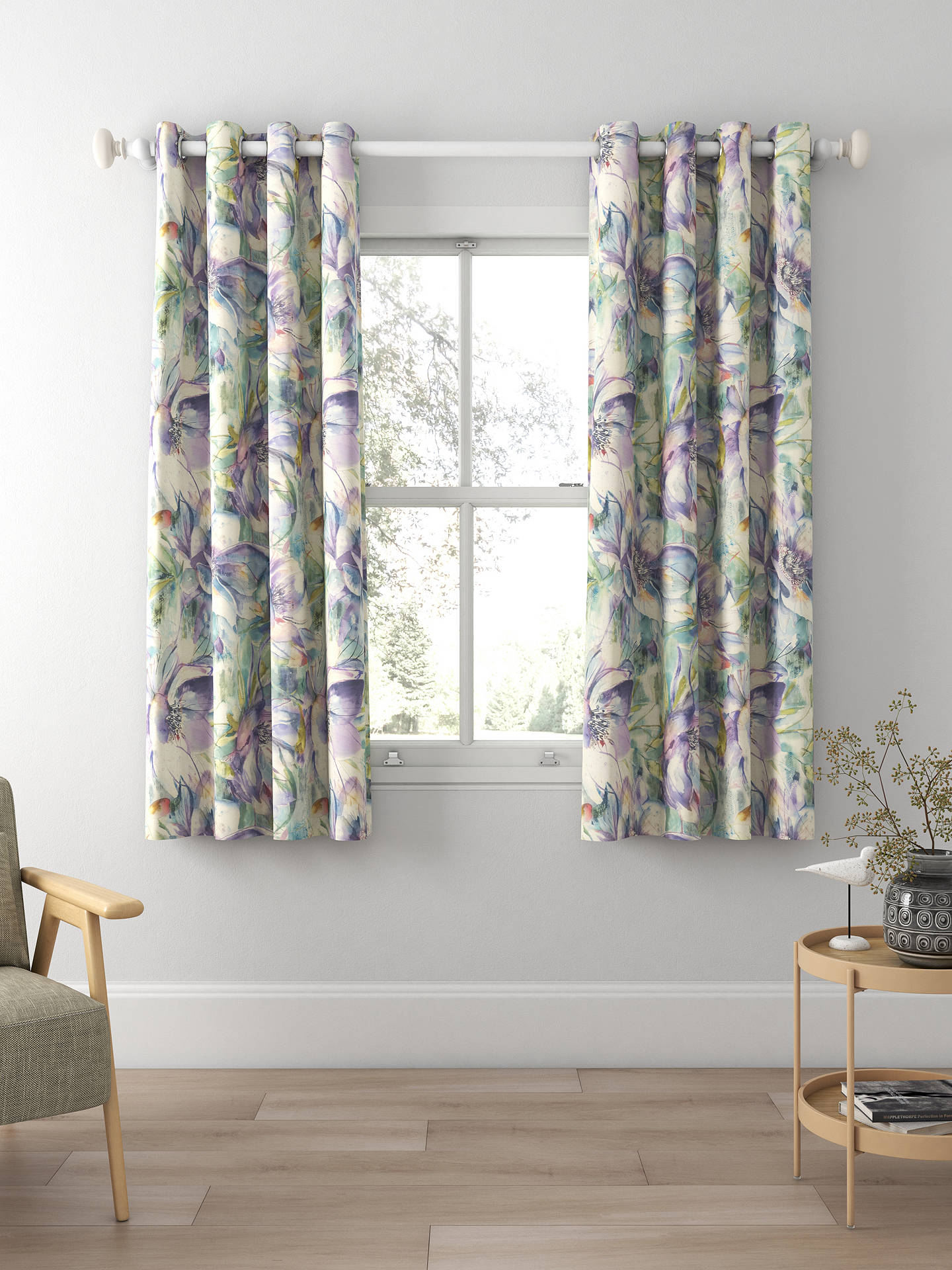 Voyage Dusky Blooms Made to Measure Curtains, Fig