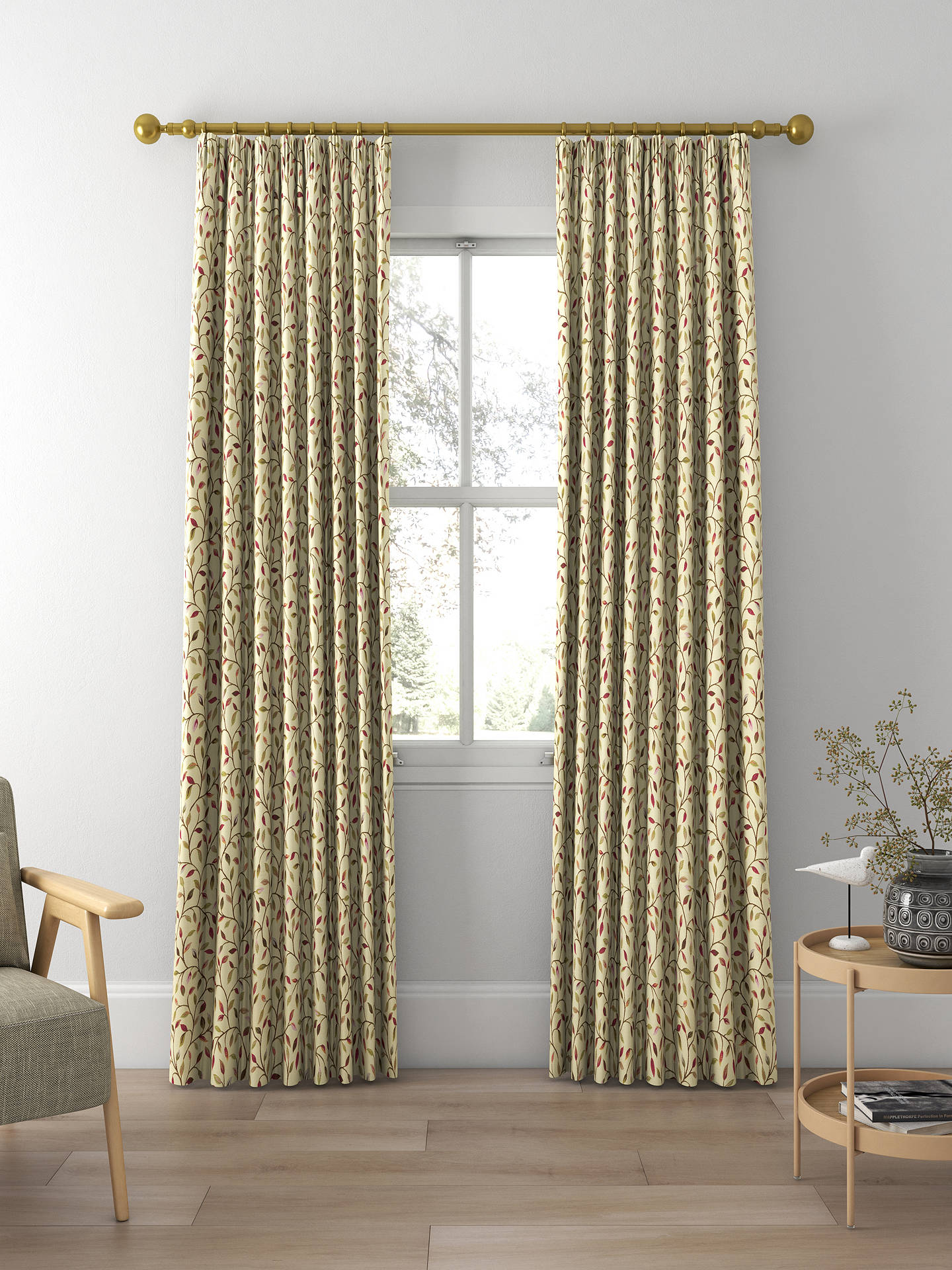 Voyage Cervino Made to Measure Curtains, Cream Heather