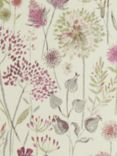 Voyage Flora Cream Made to Measure Curtains or Roman Blind, Summer