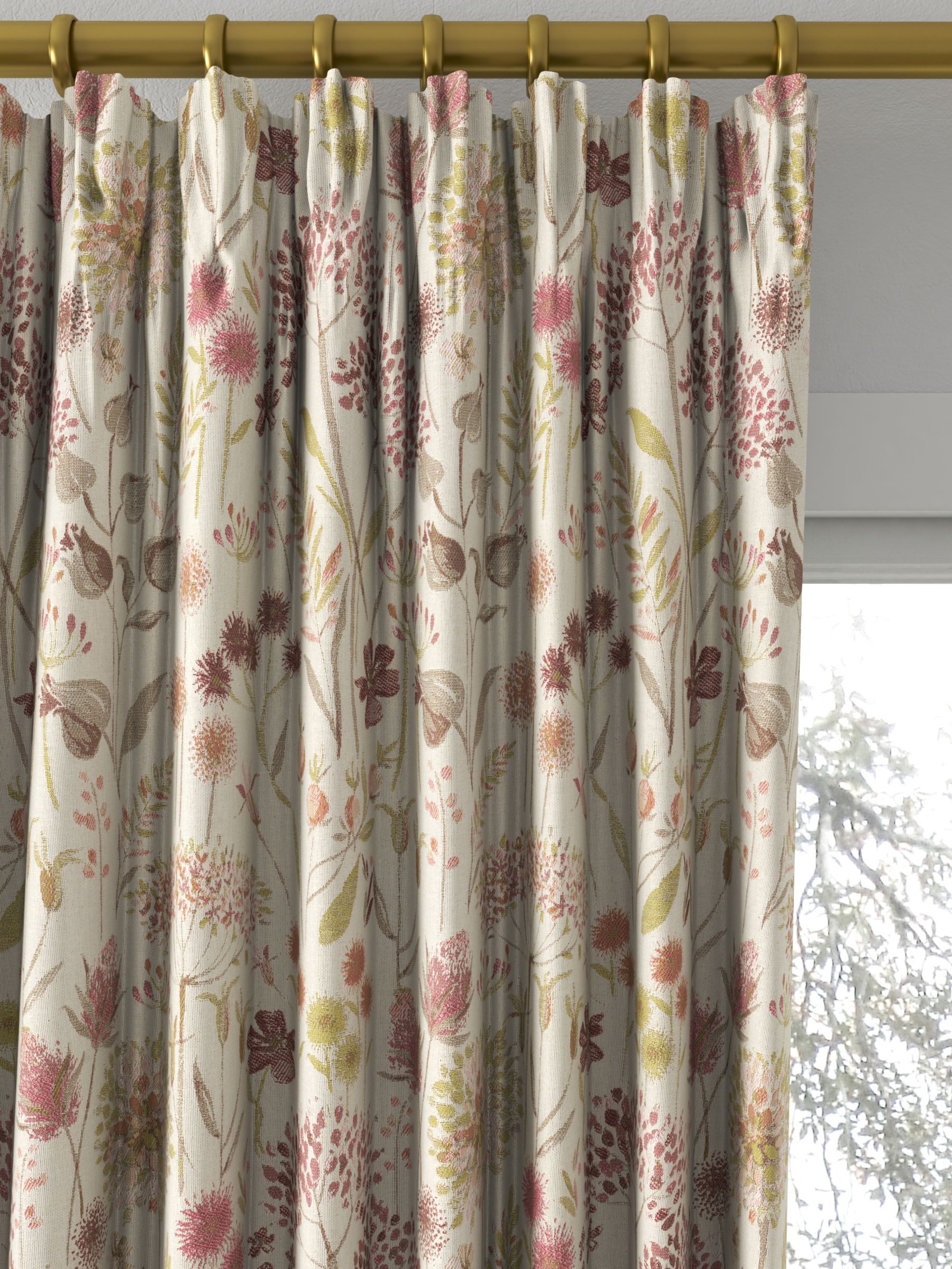 Voyage Flora Cream Made to Measure Curtains, Summer