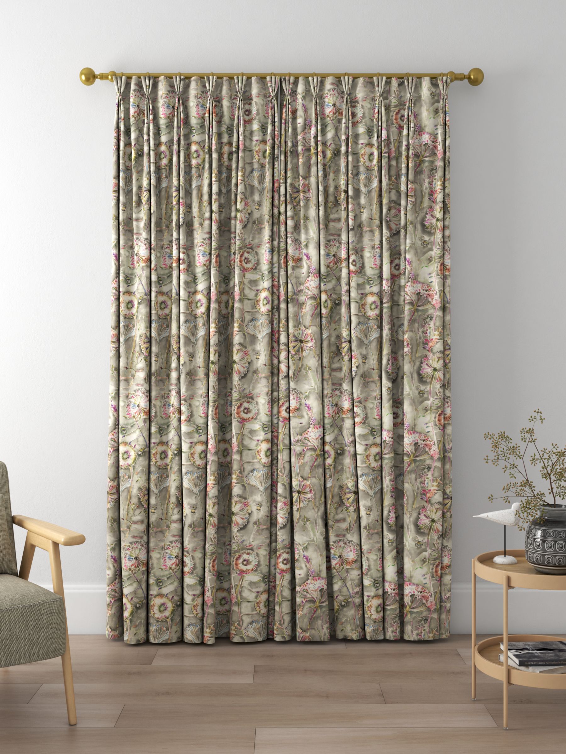 Voyage Langdale Made to Measure Curtains, Orchid
