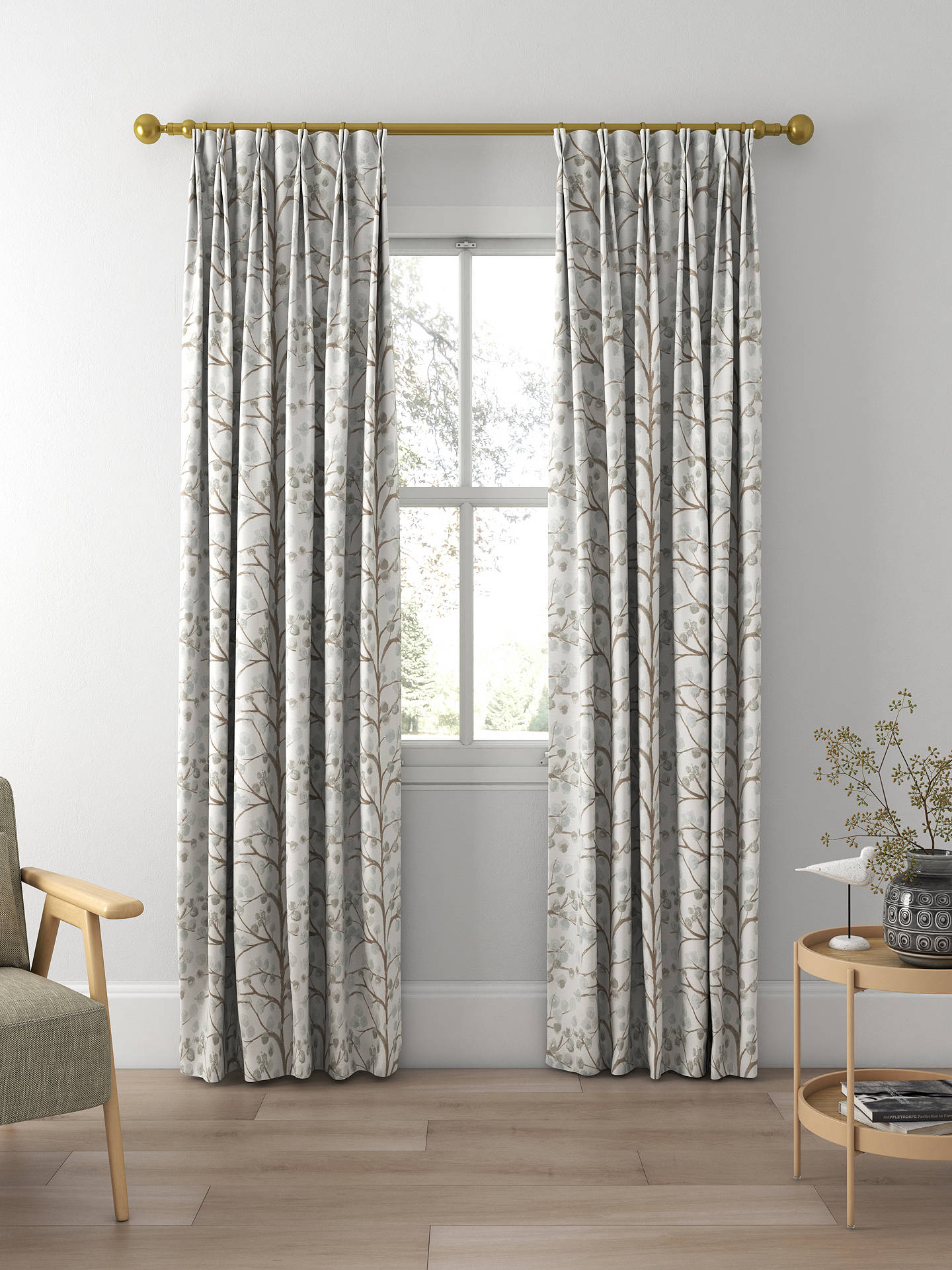 Voyage Topola Made to Measure Curtains, Duck Egg