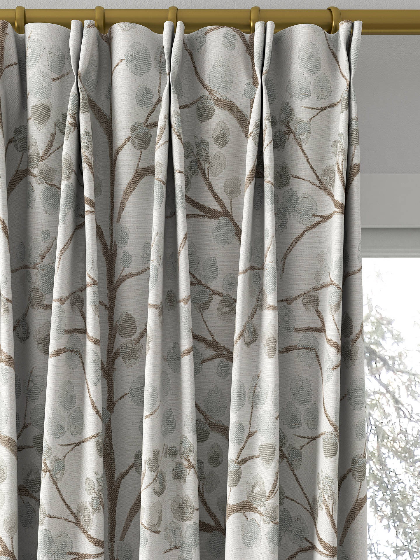 Voyage Topola Made to Measure Curtains, Duck Egg