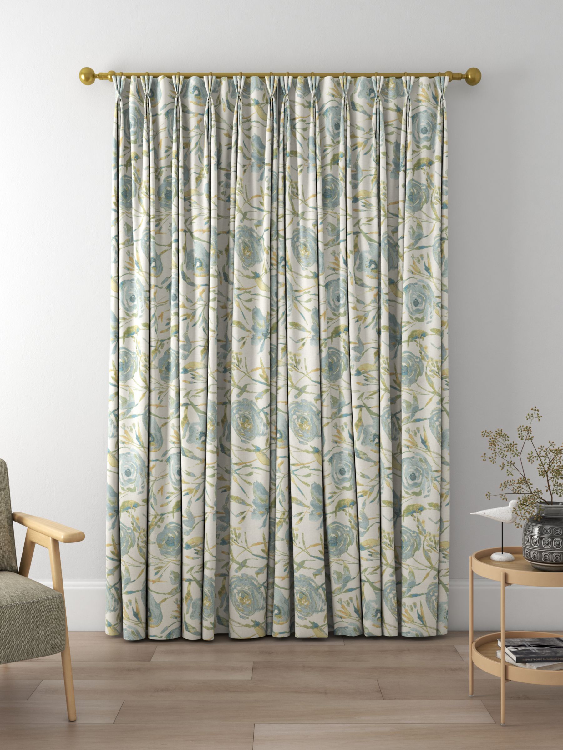 Voyage Meerwood Made to Measure Curtains, Sky
