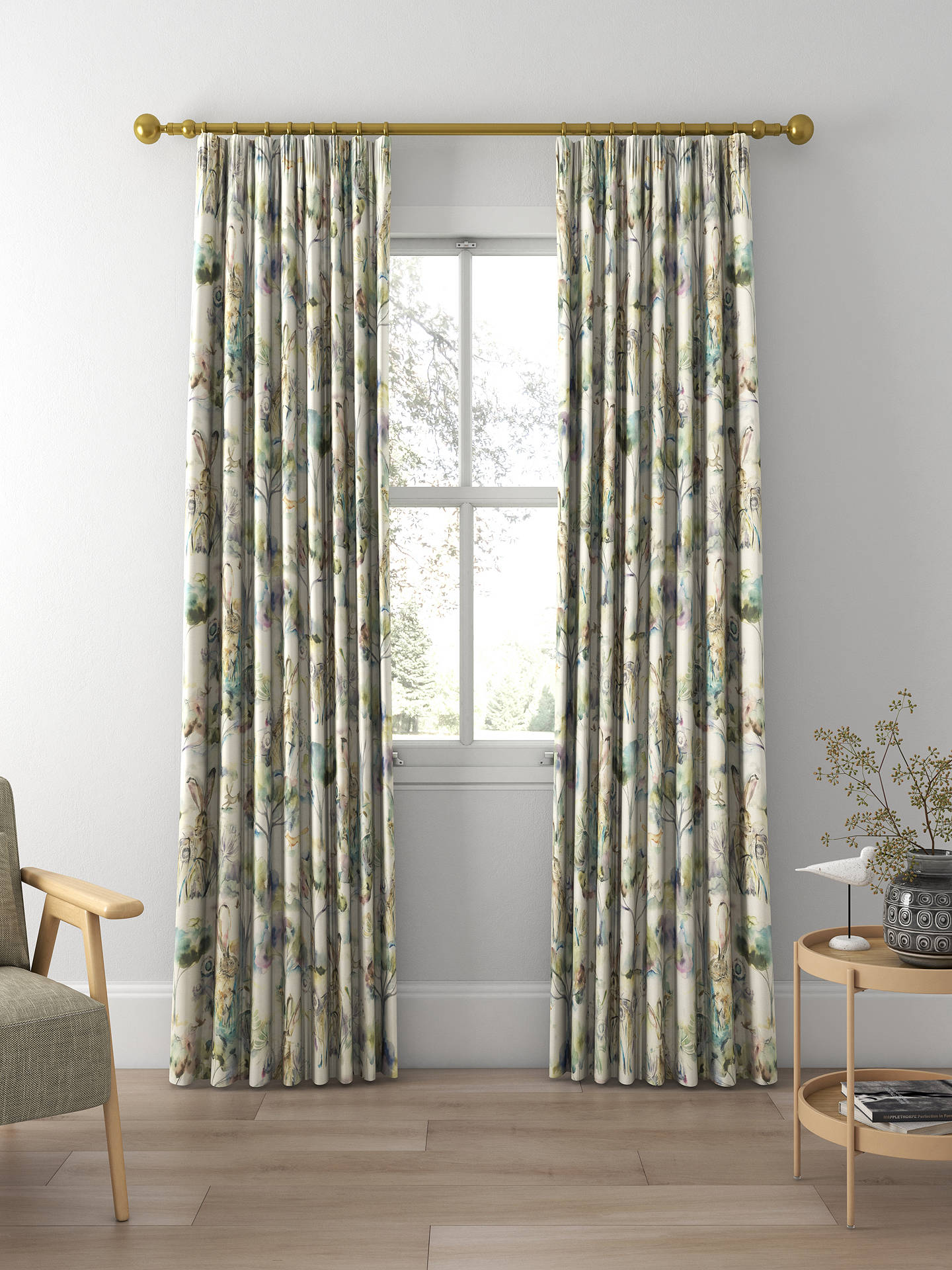 Voyage Grassmere Made to Measure Curtains, Sweetpea