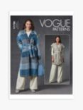 Vogue Misses' Loose Fitting Jacket, Vest and Trousers Sewing Pattern V1758