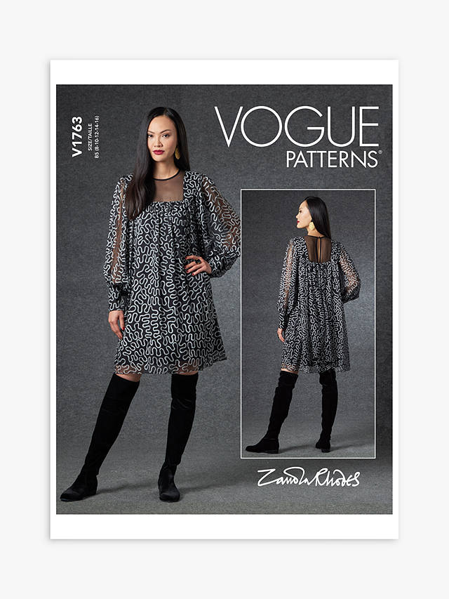 Vogue Misses' Loose Fitting Dress Sewing Pattern V1763, B5