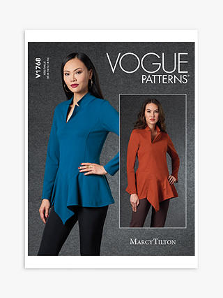 Vogue Misses' Pullover Peplum Top Sewing Pattern V1768, B5