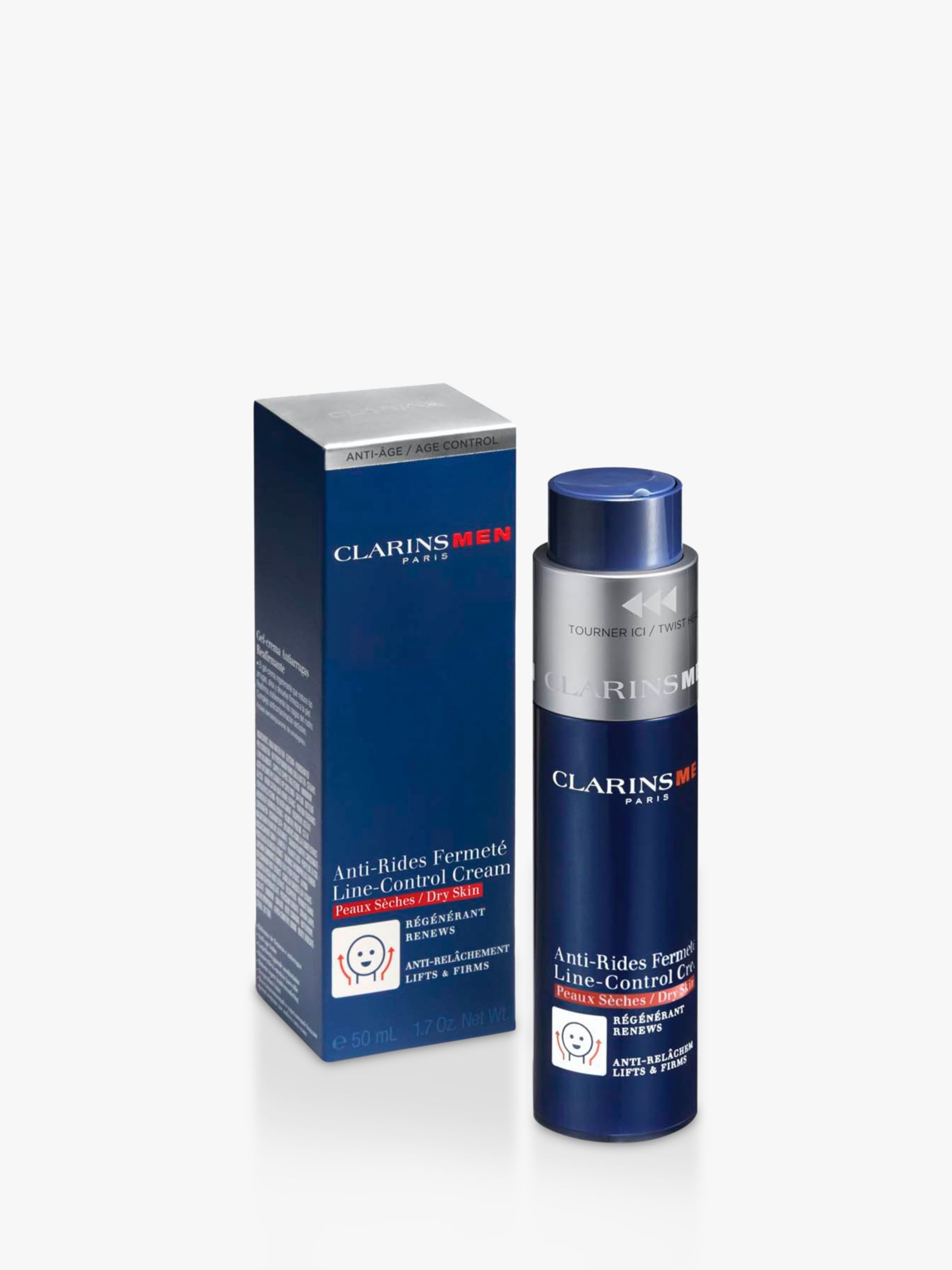 ClarinsMen Line Control Cream, Dry Skin, 50ml 6
