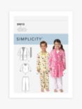 Simplicity Child's Sleepwear Sewing Pattern, S9213, A