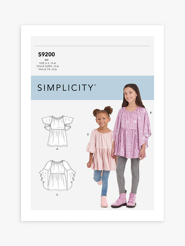 Simplicity Child's Vest Tops Sewing Pattern, S9200, HH