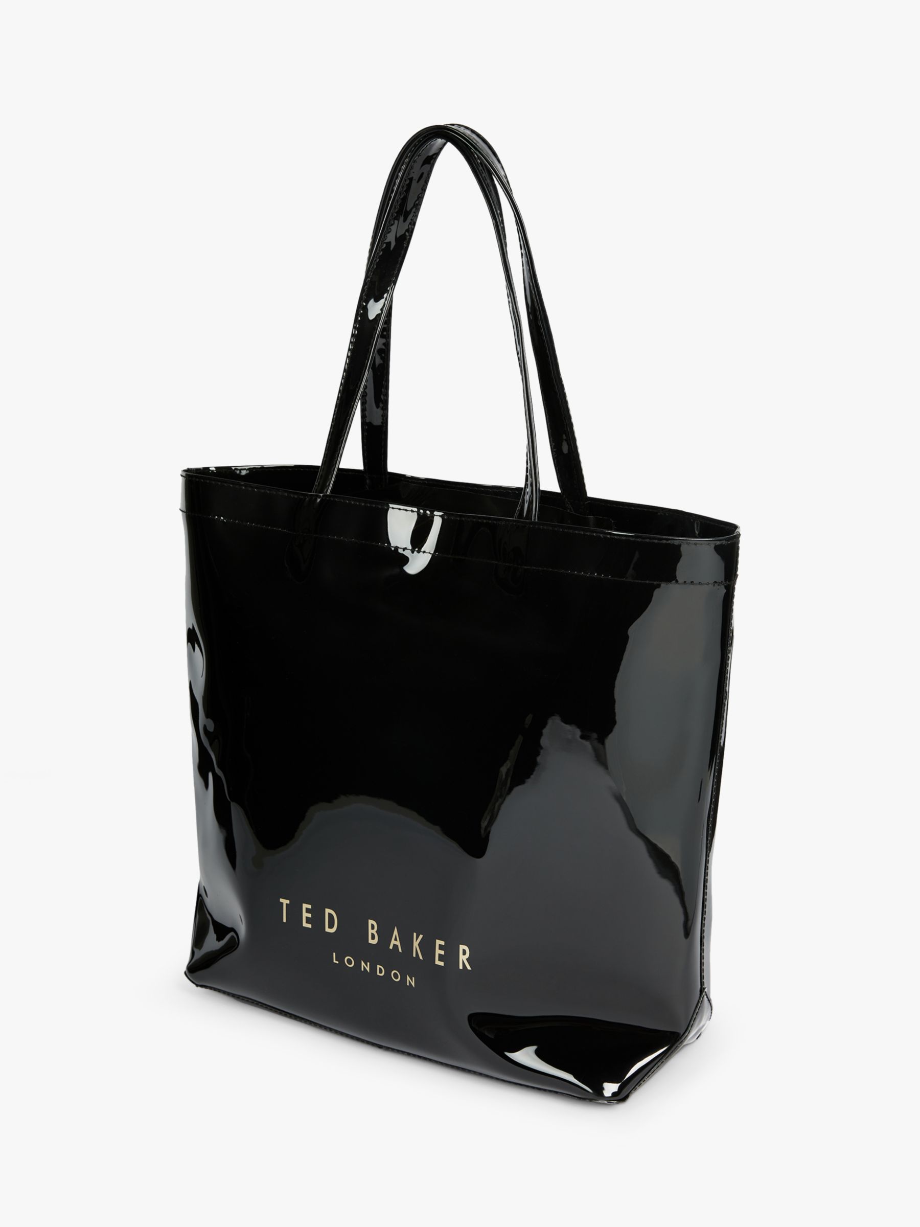 Buy Ted Baker Large Black Croccon Croc Effect Detail Icon Bag from