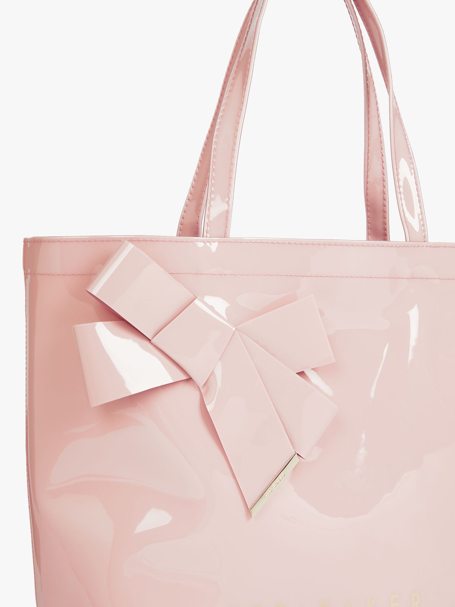 Ted Baker Nicon Knot Bow Large Icon Shopper Bag, Light Pink at John ...