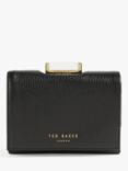 Ted Baker Baran Small Bobble Clasp Leather Purse, Grey
