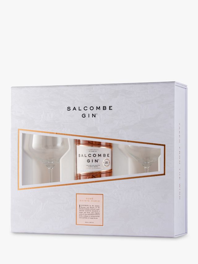 Salcombe Gin ‘Rosé Sainte Marie’ Gin and Glassware Gift Set