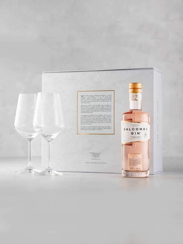 Salcombe Gin ‘Rosé Sainte Marie’ Gin and Glassware Gift Set