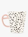 Eleanor Bowmer Dalmatian Dot Fine China Tall Mug, 300ml, Black/White