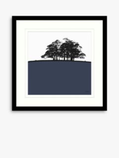 Jacky Al-Samarraie - 'Trough of Bowland' Framed Print & Mount, 54.5 x 54.5cm, Navy