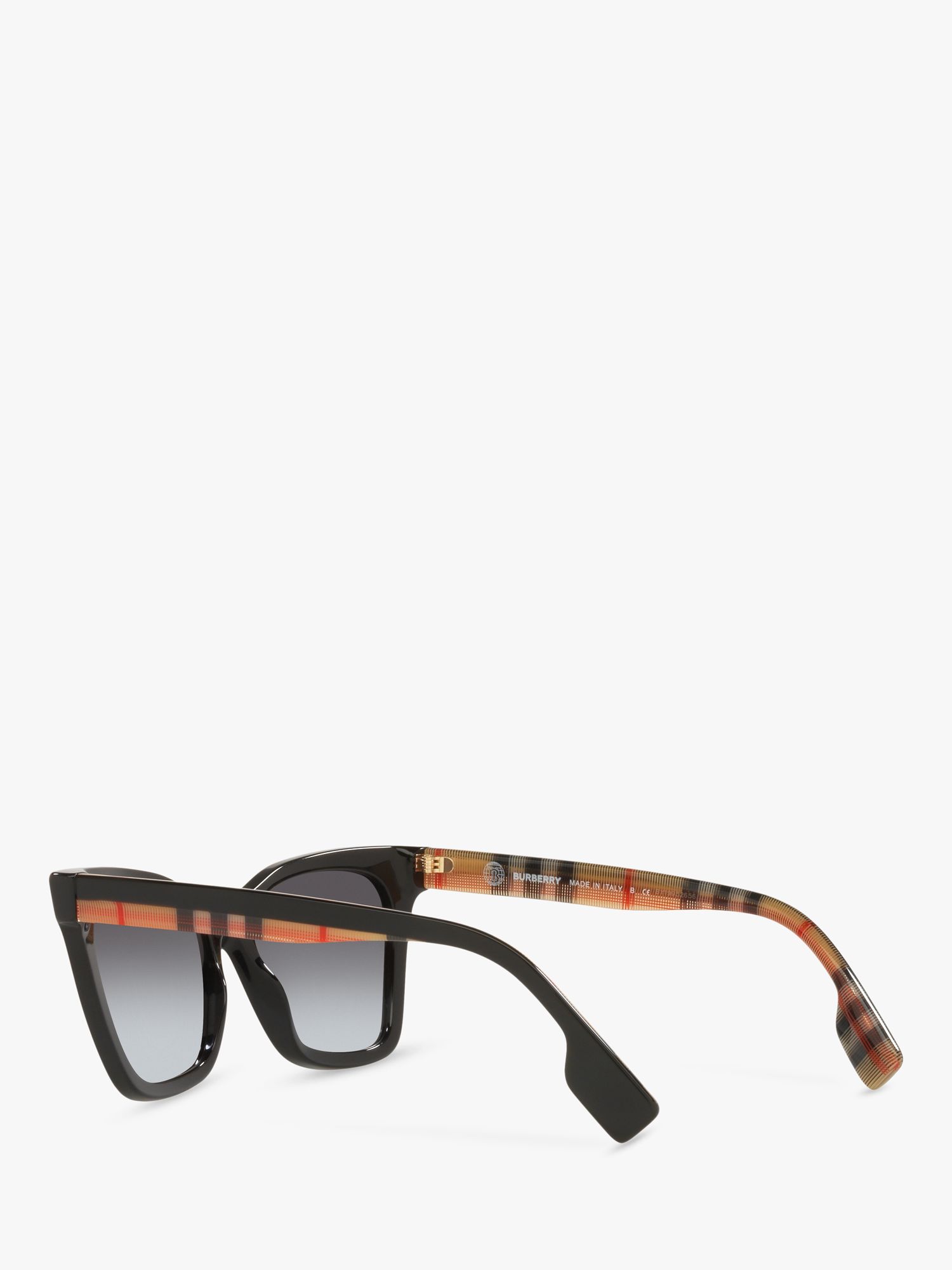 Burberry BE4346 Women's Irregular Sunglasses, Black/Blue Gradient at John  Lewis & Partners