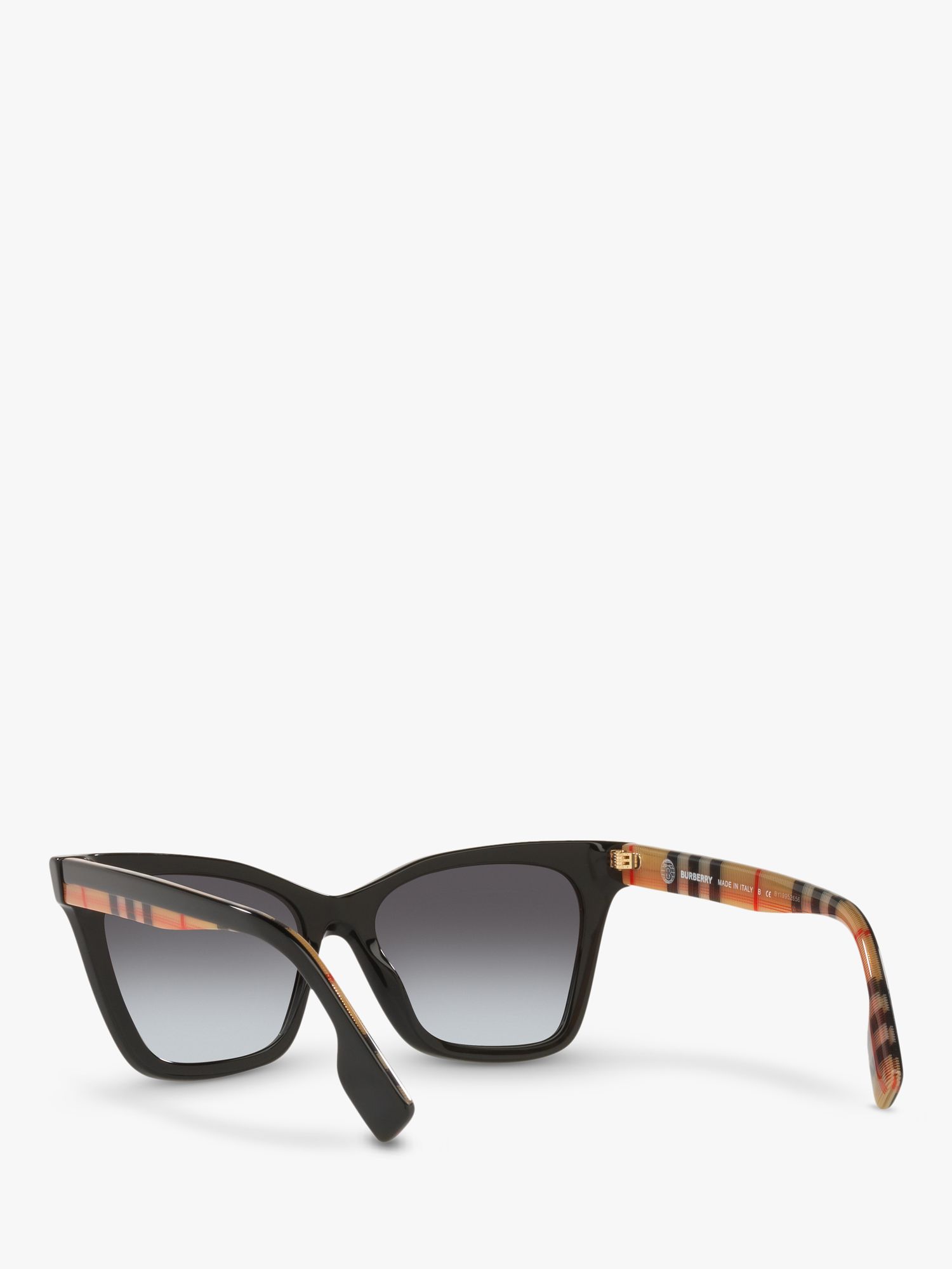 Burberry BE4346 Women's Irregular Sunglasses, Black/Blue Gradient at John  Lewis & Partners