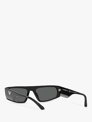 Emporio Armani EA4168 Men's Pillow Sunglasses, Black/Grey
