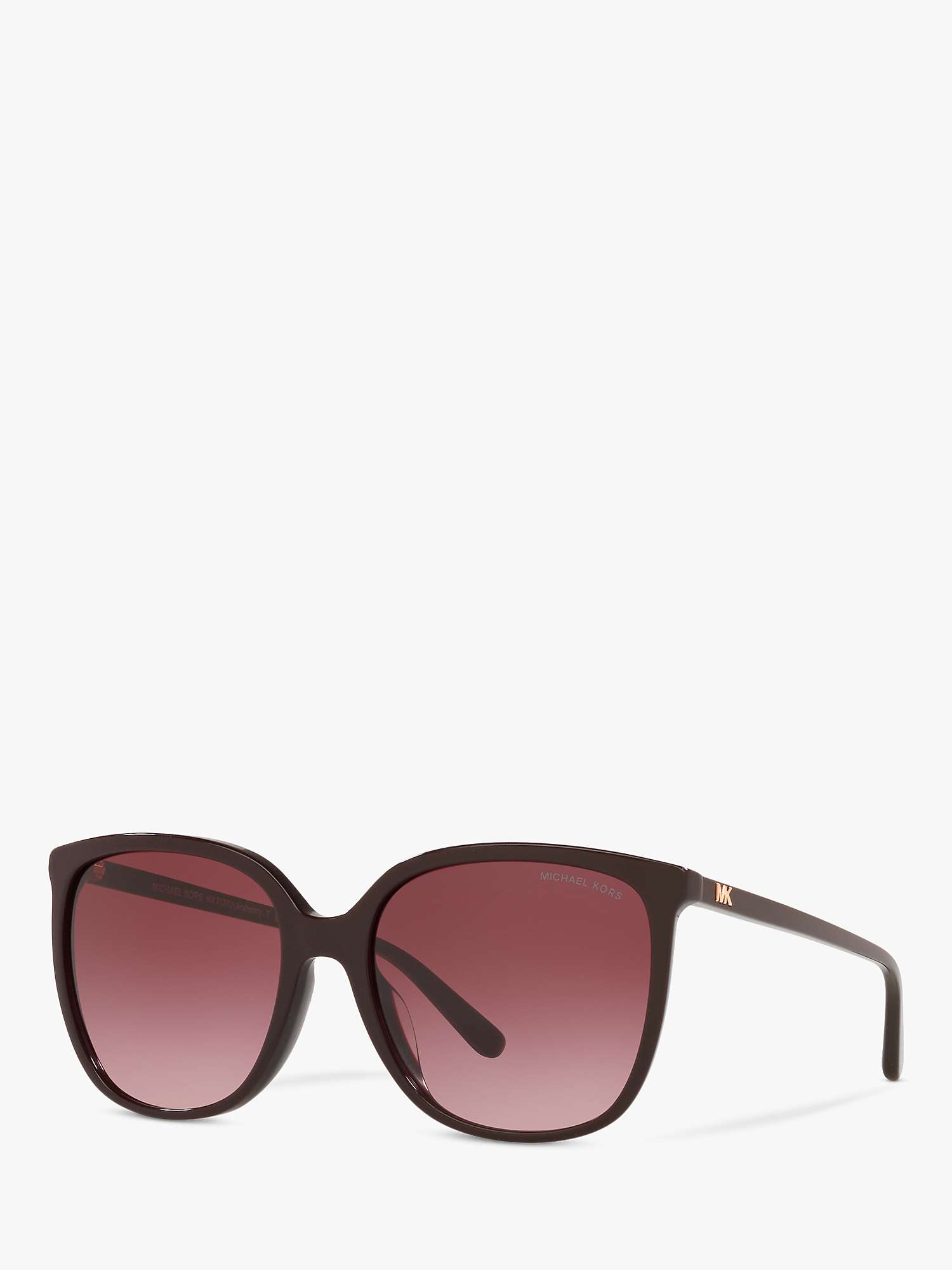 Buy Michael Kors MK2137U Women's Anaheim Square Sunglasses, Brown/Red Gradient Online at johnlewis.com