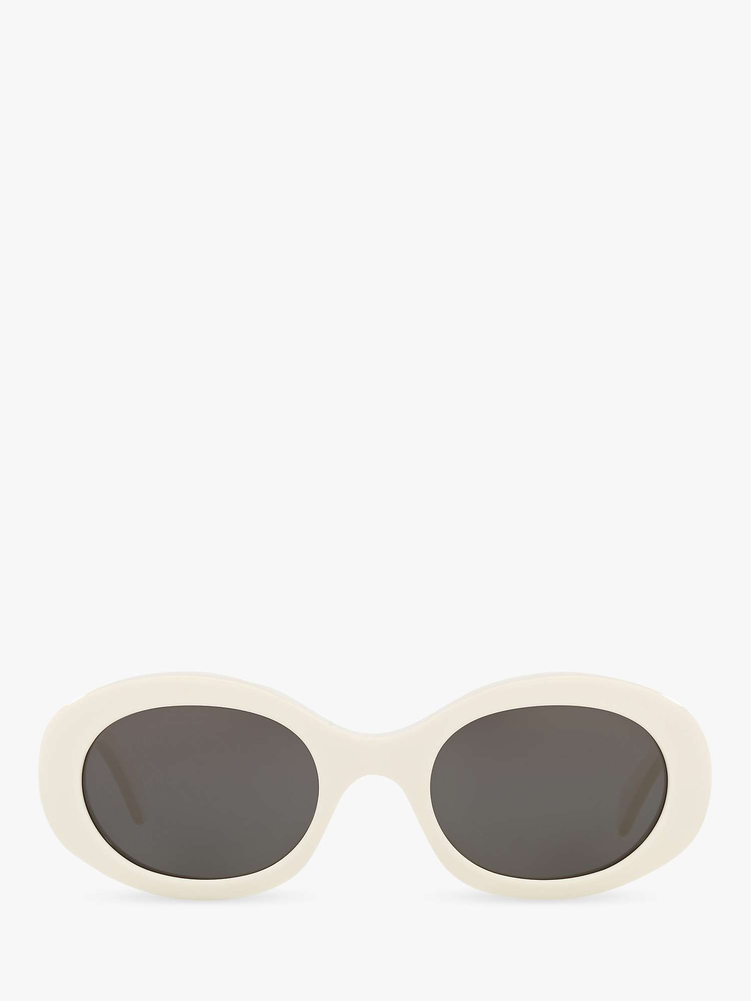 Buy Celine CL40194U Unisex Oval Sunglasses, Ivory/Grey Online at johnlewis.com