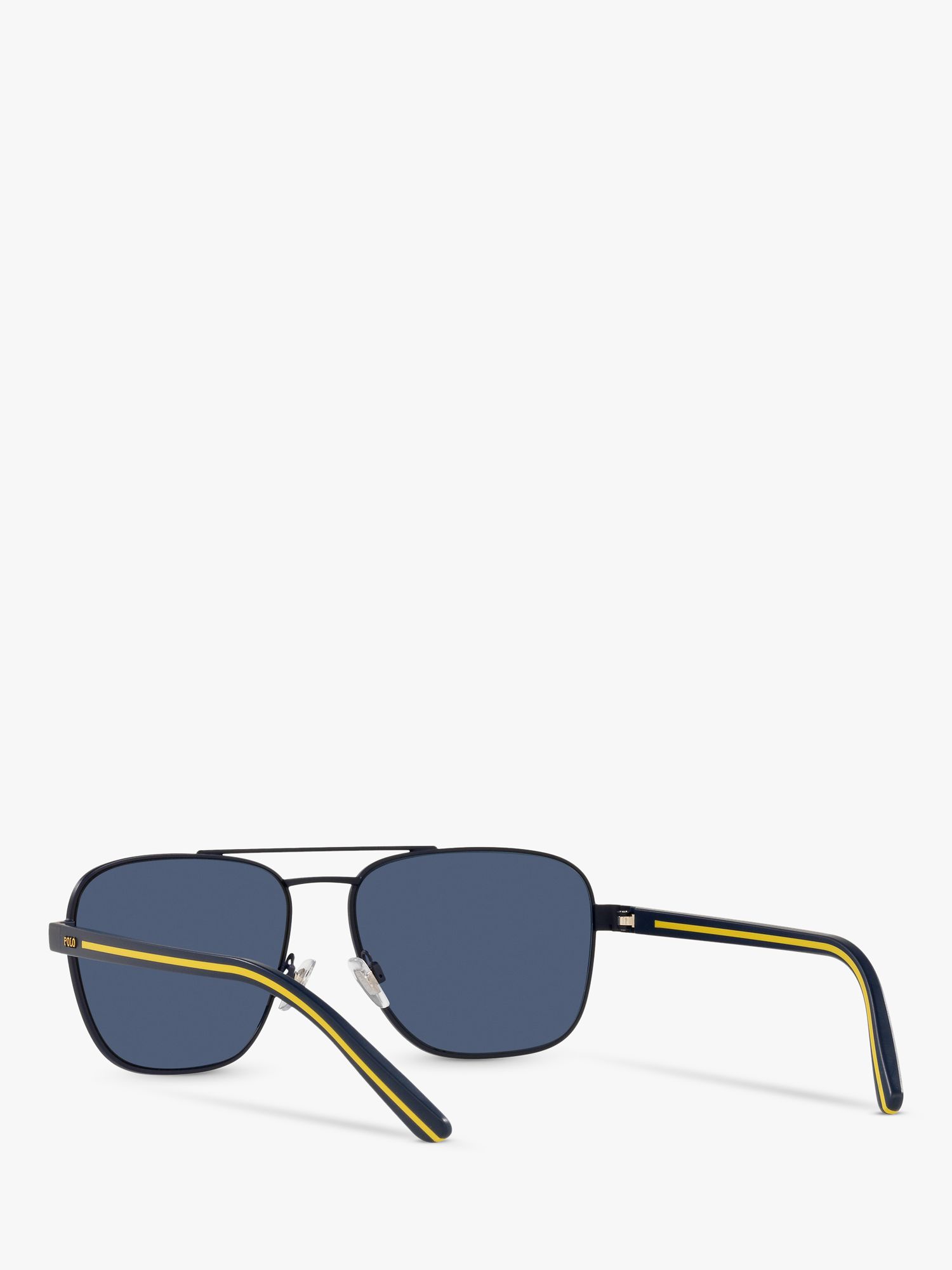Polo Ralph Lauren PH3138 Men's Pilot Sunglasses, Navy Blue/Blue at John  Lewis & Partners