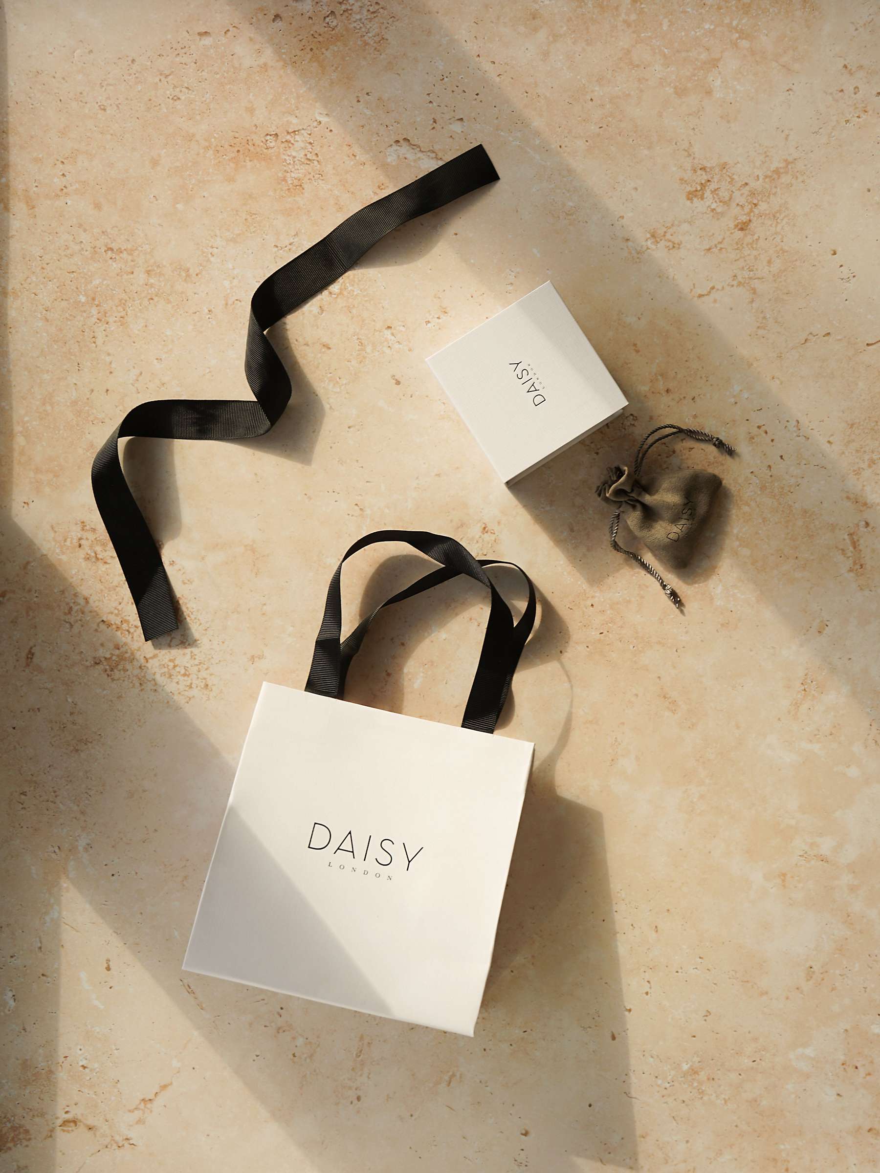 Buy Daisy London Vita Hoop Earrings, Gold Online at johnlewis.com