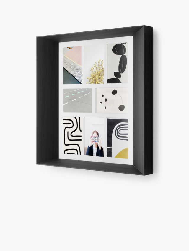 Gallery 4 Aperture Black Photo Frame