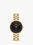 HUGO Women's CRUSH Bracelet Strap Watch, Gold/Black 1540102