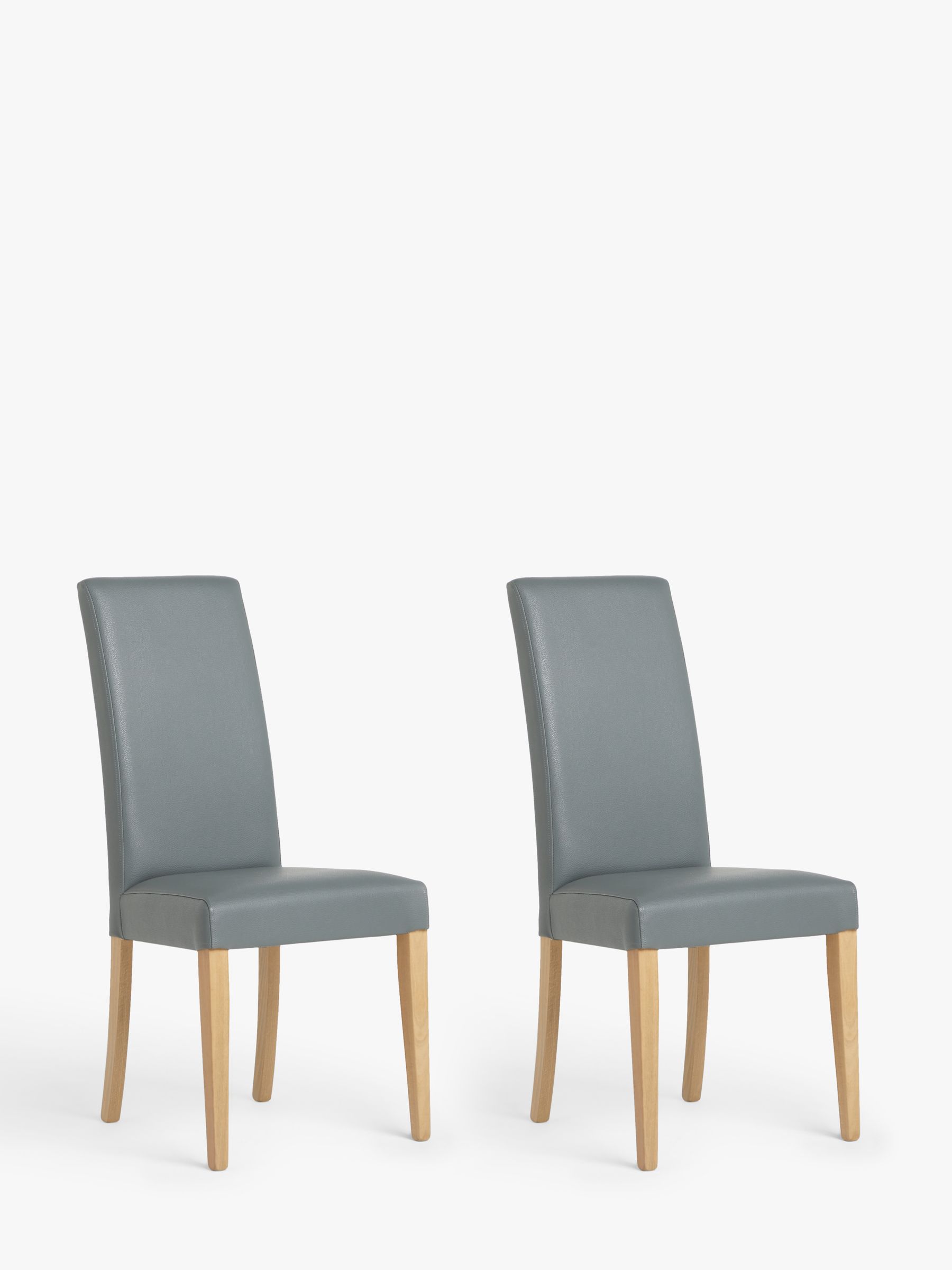 Photo of John lewis anyday slender faux leather dining chairs set of 2