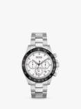 BOSS Men's Hero Sports Lux Chronograph Date Bracelet Strap Watch, Silver 1513875
