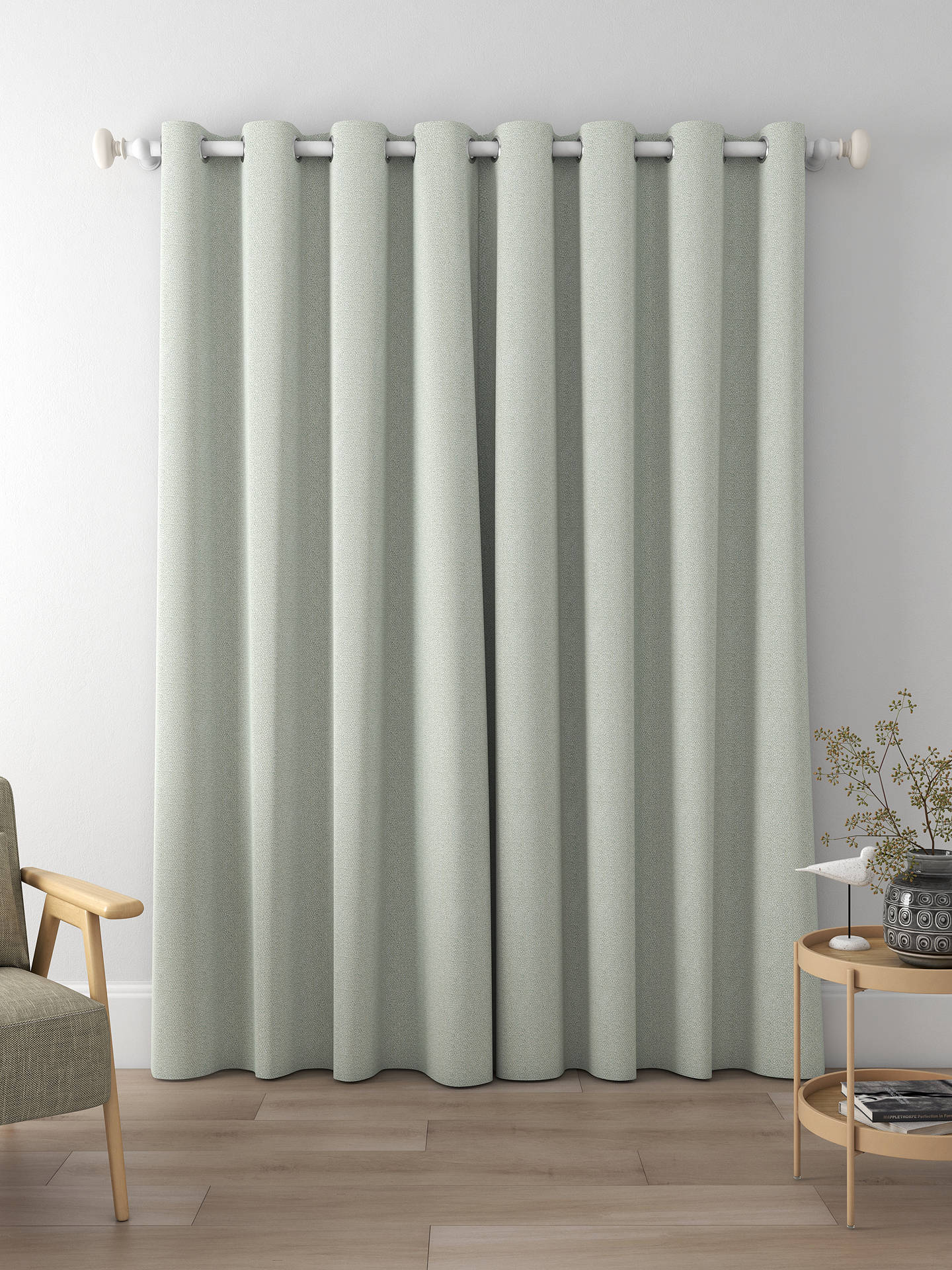 Prestigious Textiles Sonnet Made to Measure Curtains, Glacier