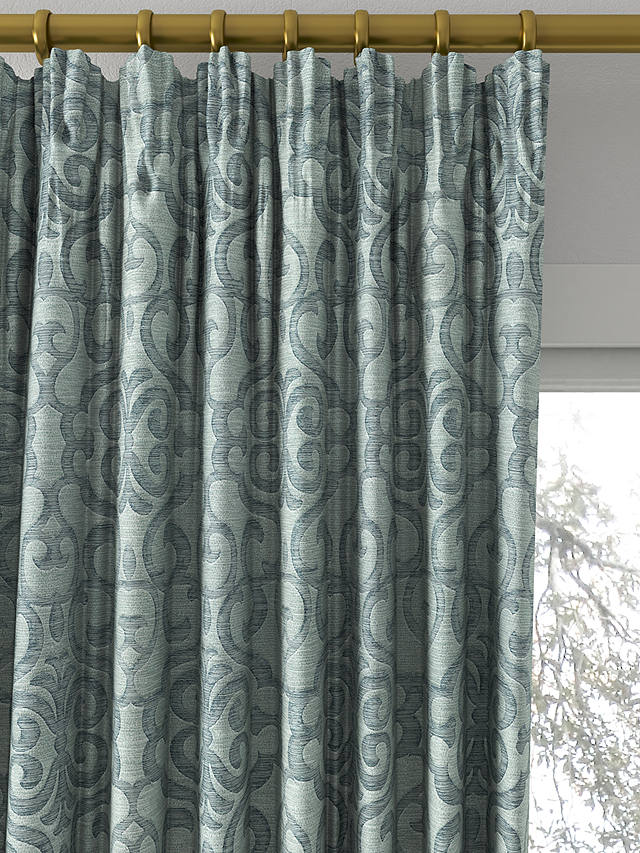 Prestigious Textiles Bellucci Made to Measure Curtains, Porcelain