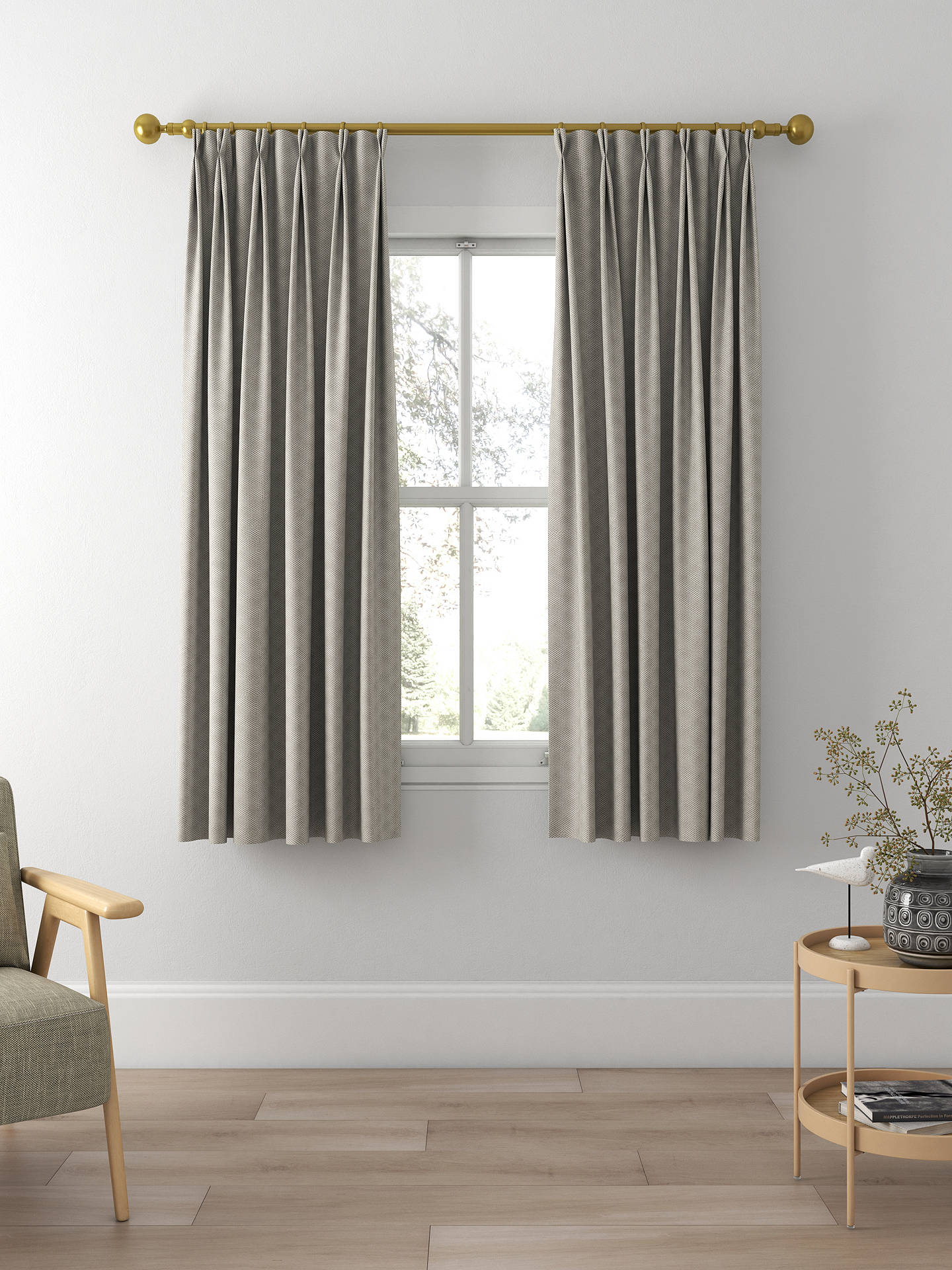 Prestigious Textiles Limitless Made to Measure Curtains, Carbon