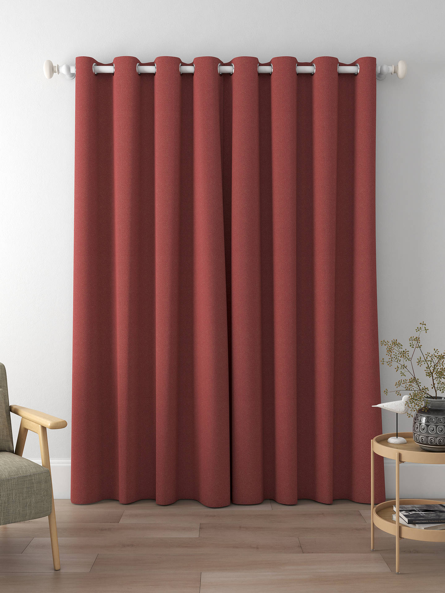 Prestigious Textiles Endless Made to Measure Curtains, Cardinal