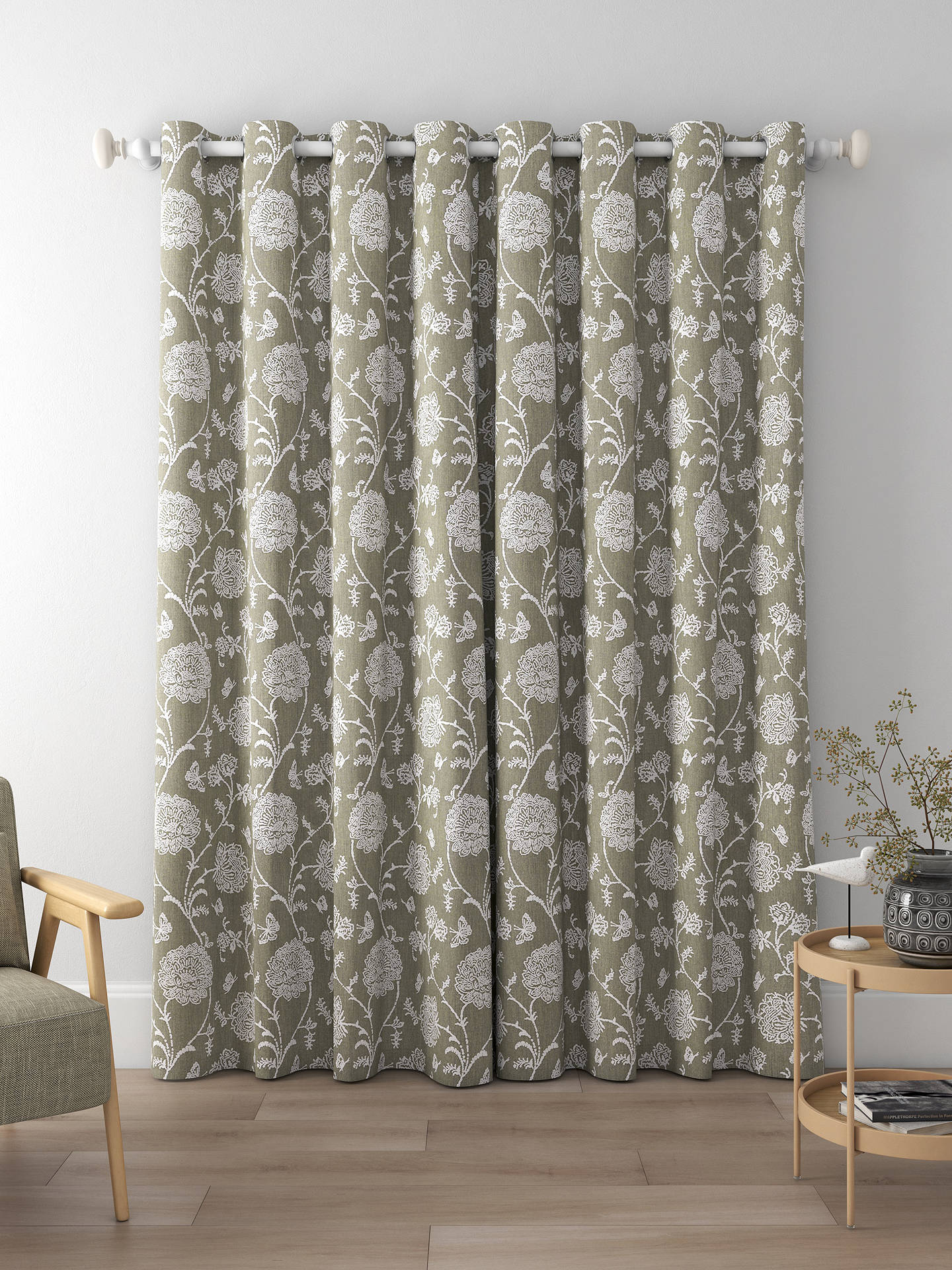 Prestigious Textiles Fielding Made to Measure Curtains, Charcoal