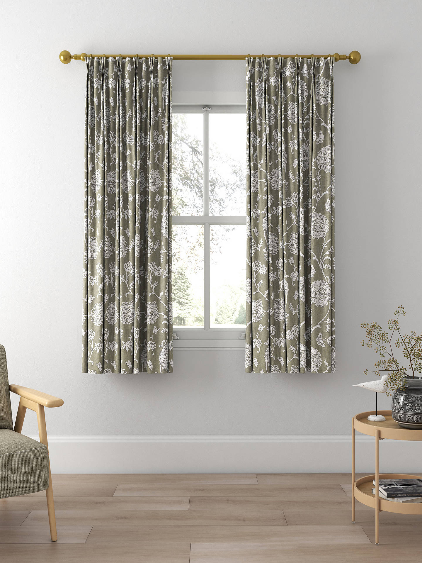 Prestigious Textiles Fielding Made to Measure Curtains, Charcoal