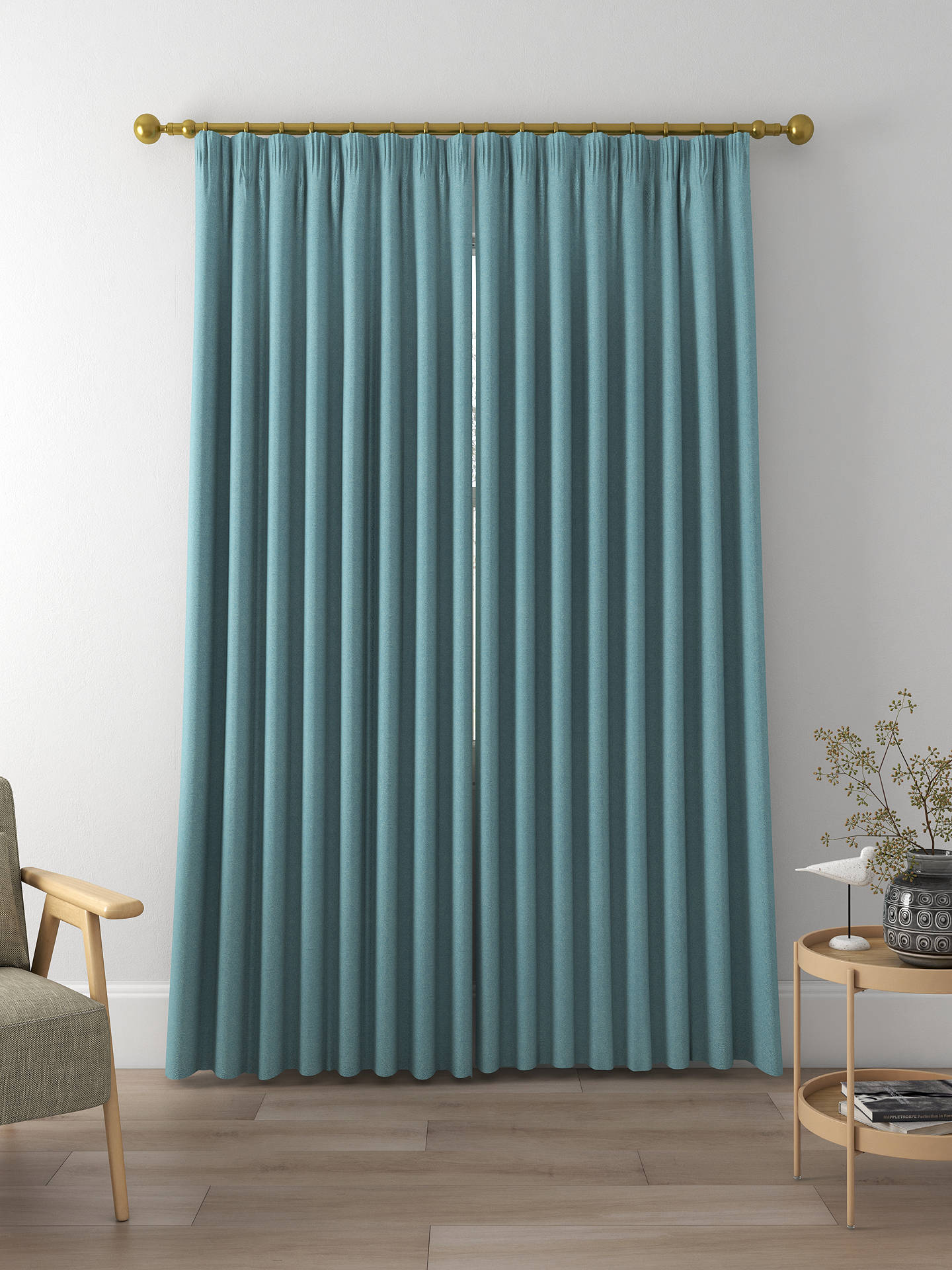 Prestigious Textiles Endless Made to Measure Curtains, Aquamarine
