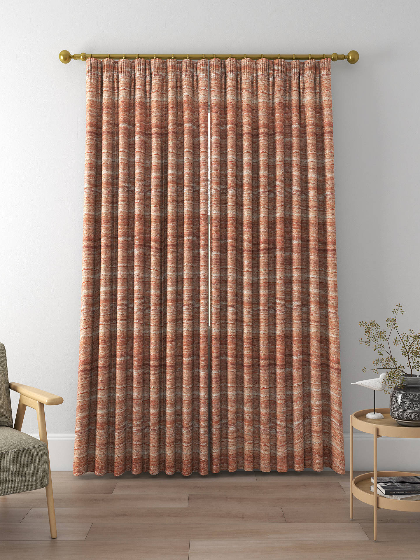 Prestigious Textiles Magnitude Made to Measure Curtains, Copper