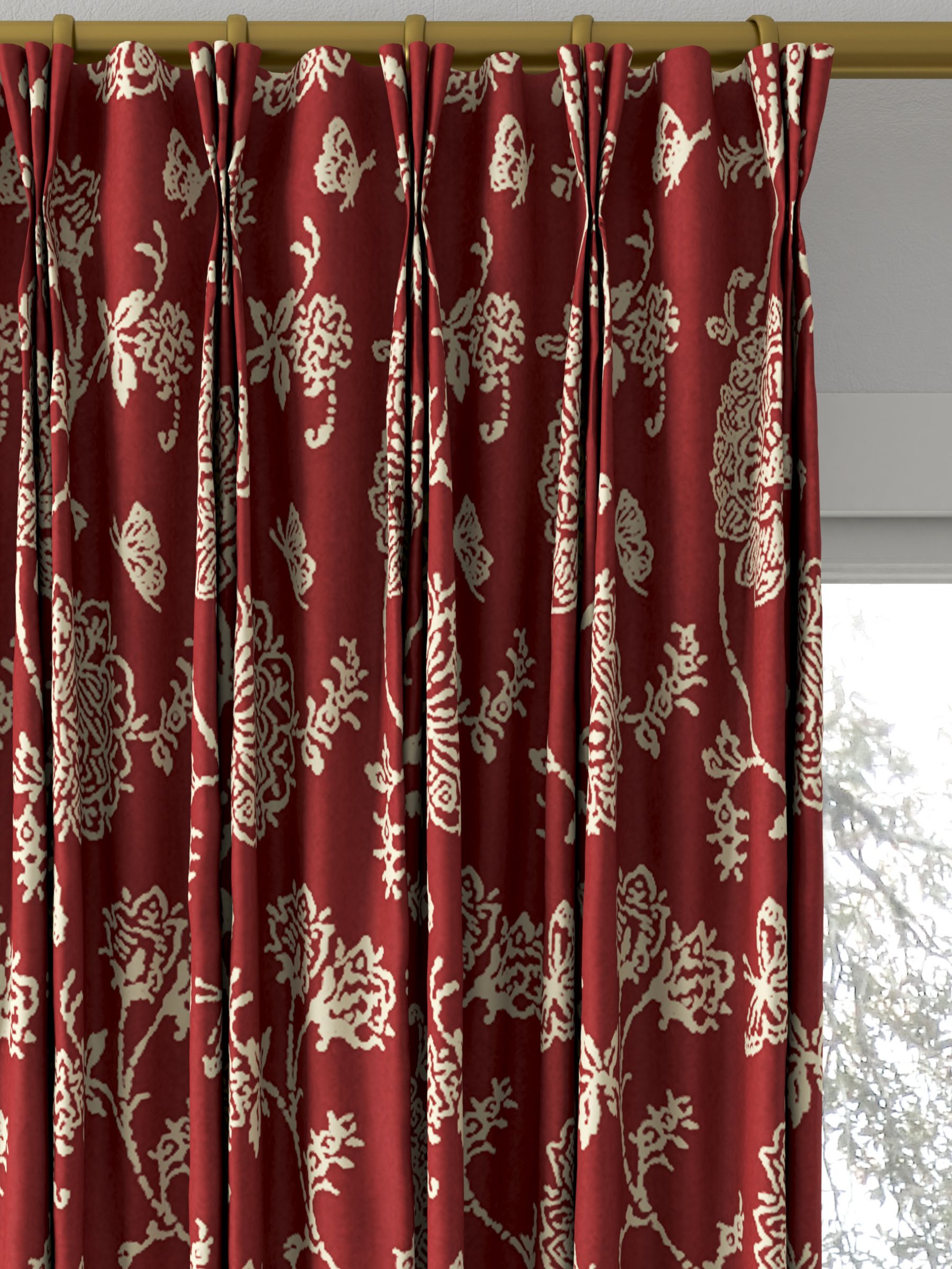 Prestigious Textiles Fielding Made to Measure Curtains, Ruby