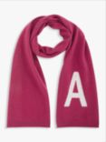 John Lewis & Partners Alphabet Cashmere Knitted Scarf