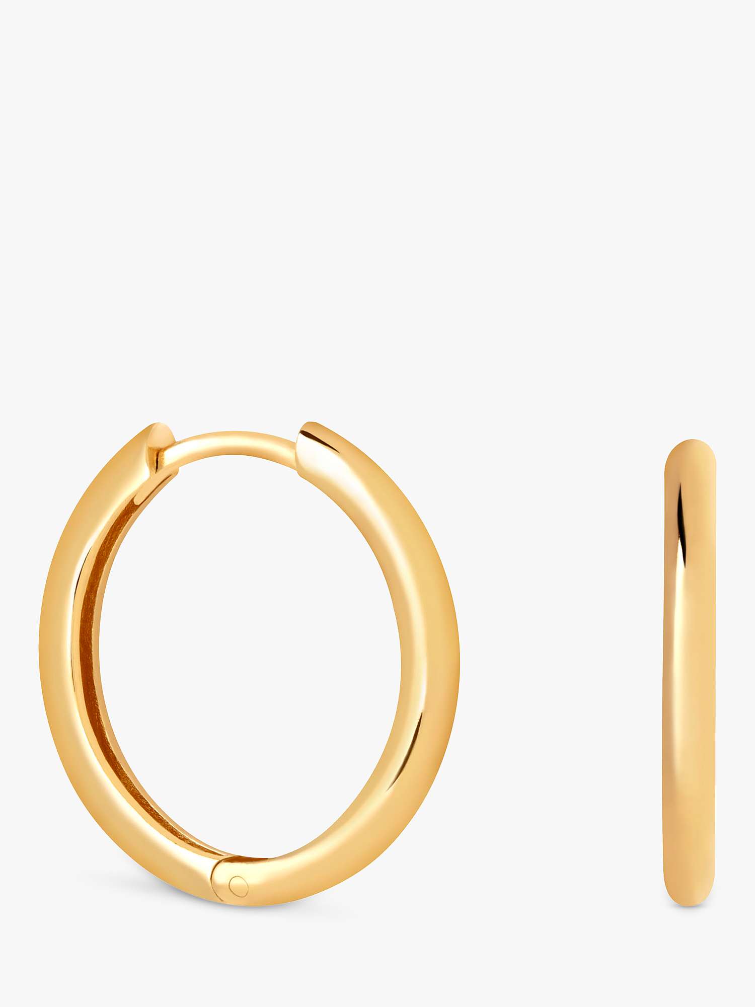 Buy Astrid & Miyu Small Simple Hinge Hoop Earrings, Gold Online at johnlewis.com