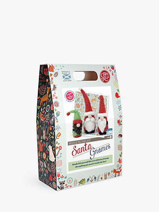 The Crafty Kit Company Needle Felt Mini Santa Gnomes