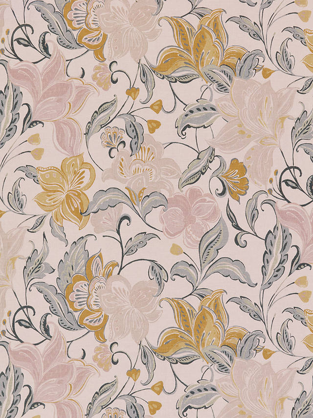 John Lewis & Partners Lydia Floral Furnishing Fabric, Turmeric