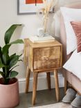 John Lewis ANYDAY Groove Bedside Table, Natural