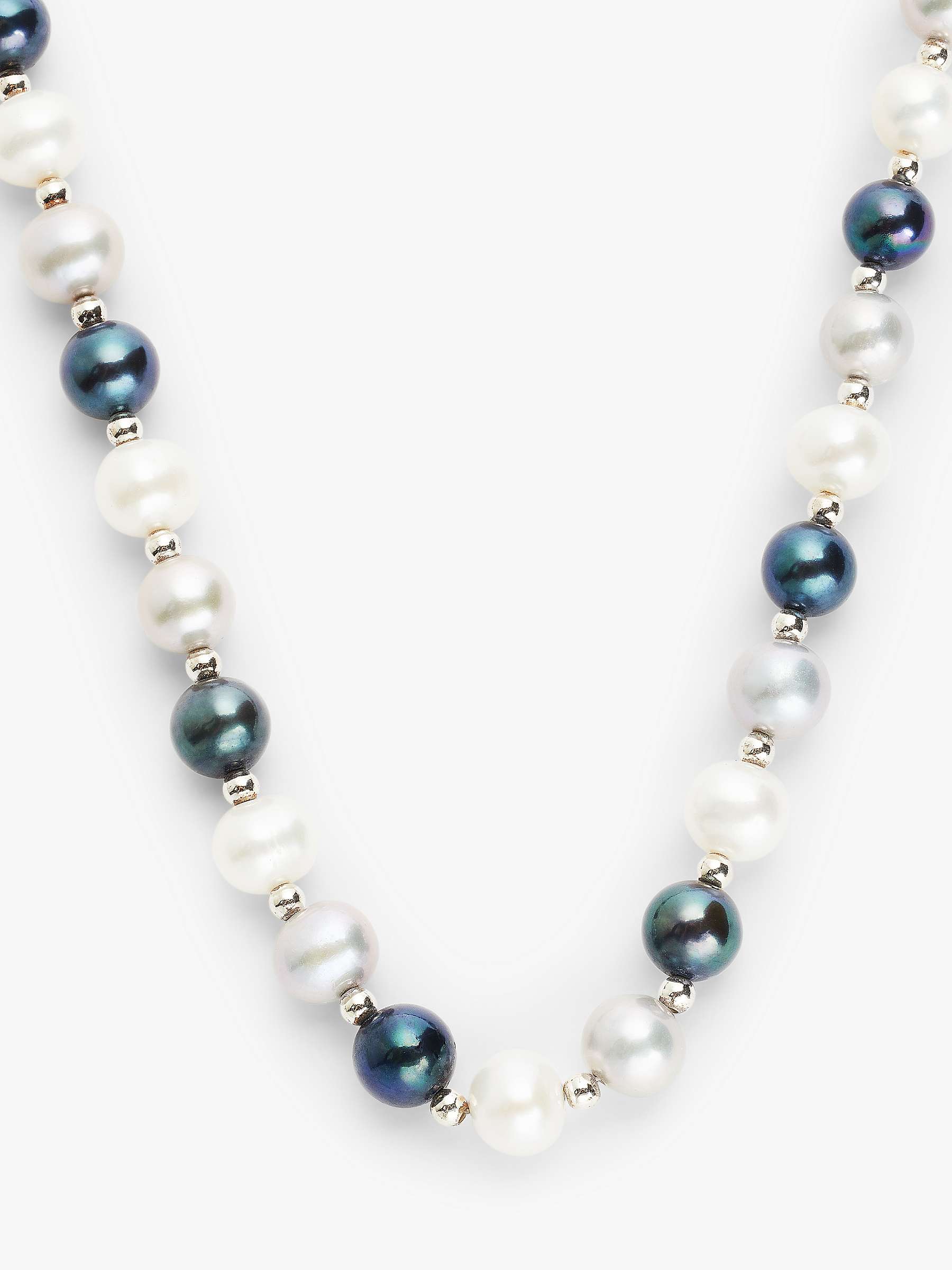 Buy Lido Freshwater Pearl Mix Necklace, Peacock/White Online at johnlewis.com