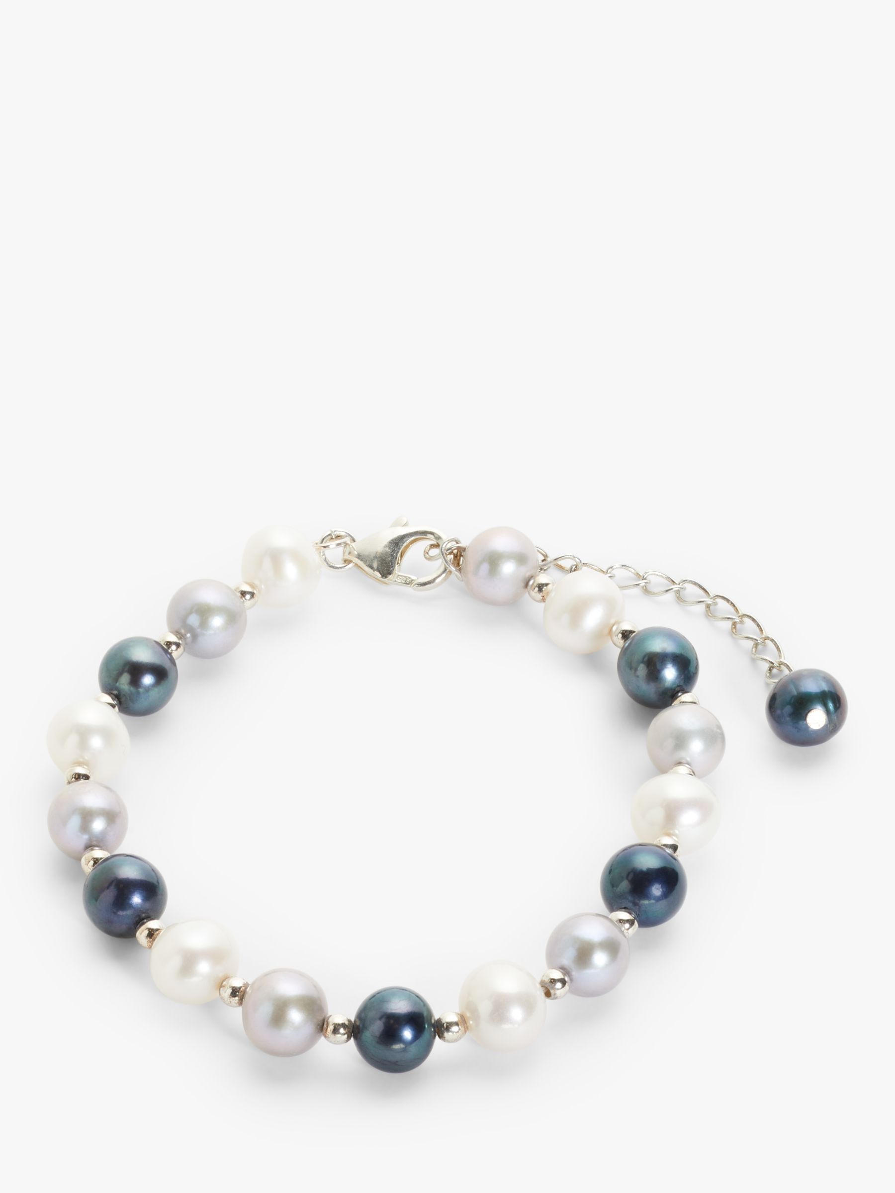 Buy Lido Freshwater Pearl & Sterling Silver Bracelet, Multi Online at johnlewis.com